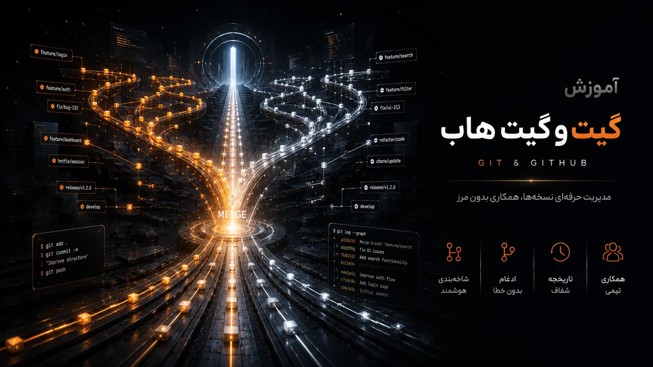 دوره جامع گیت و گیت‌هاب برای مبتدیان [۲۰۲۶]