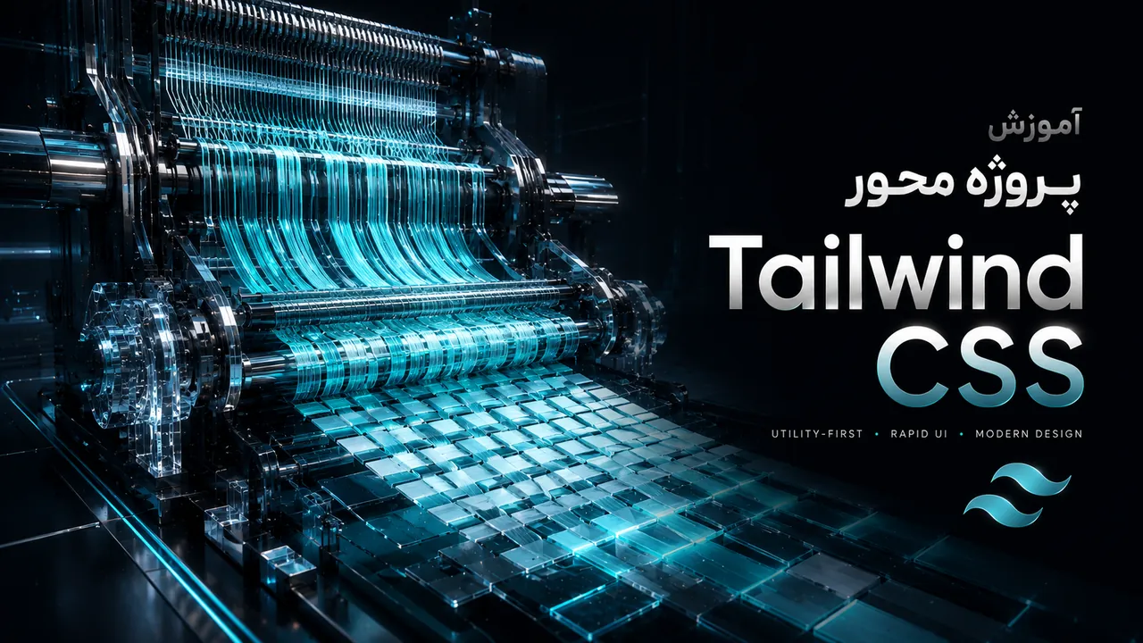 آموزش پروژه محور Tailwind CSS از صفر تا ساخت وب‌سایت حرفه‌ای